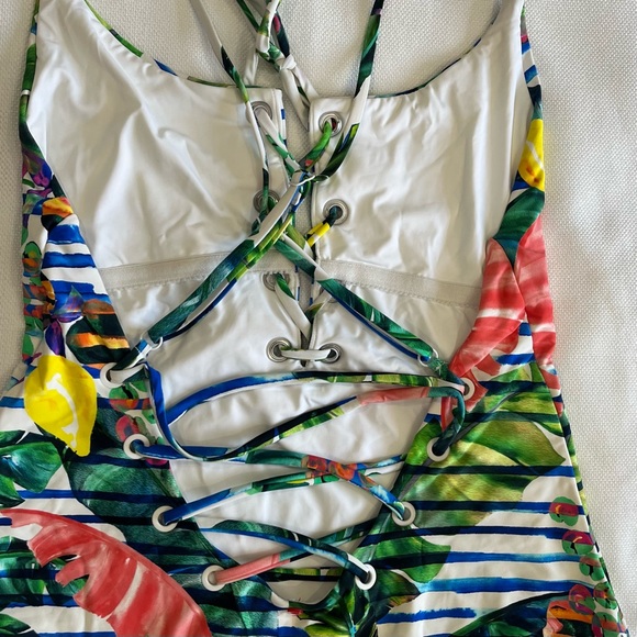 Red Carter Shore Club Juliette Maillot One Piece Swim Size L - Picture 5 of 8